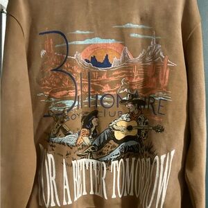 Billionaire Boys Club Brown Western Graphic Crewneck Sweater
